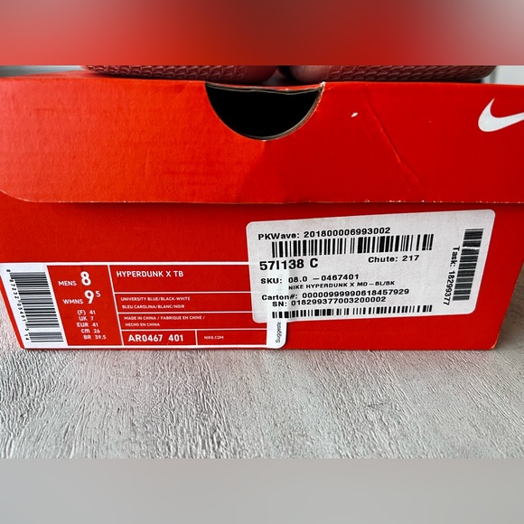 Nike Hyperdunk X TB 'University Blue White' - Men’s Size‎ 8 - Picture 10 of 10